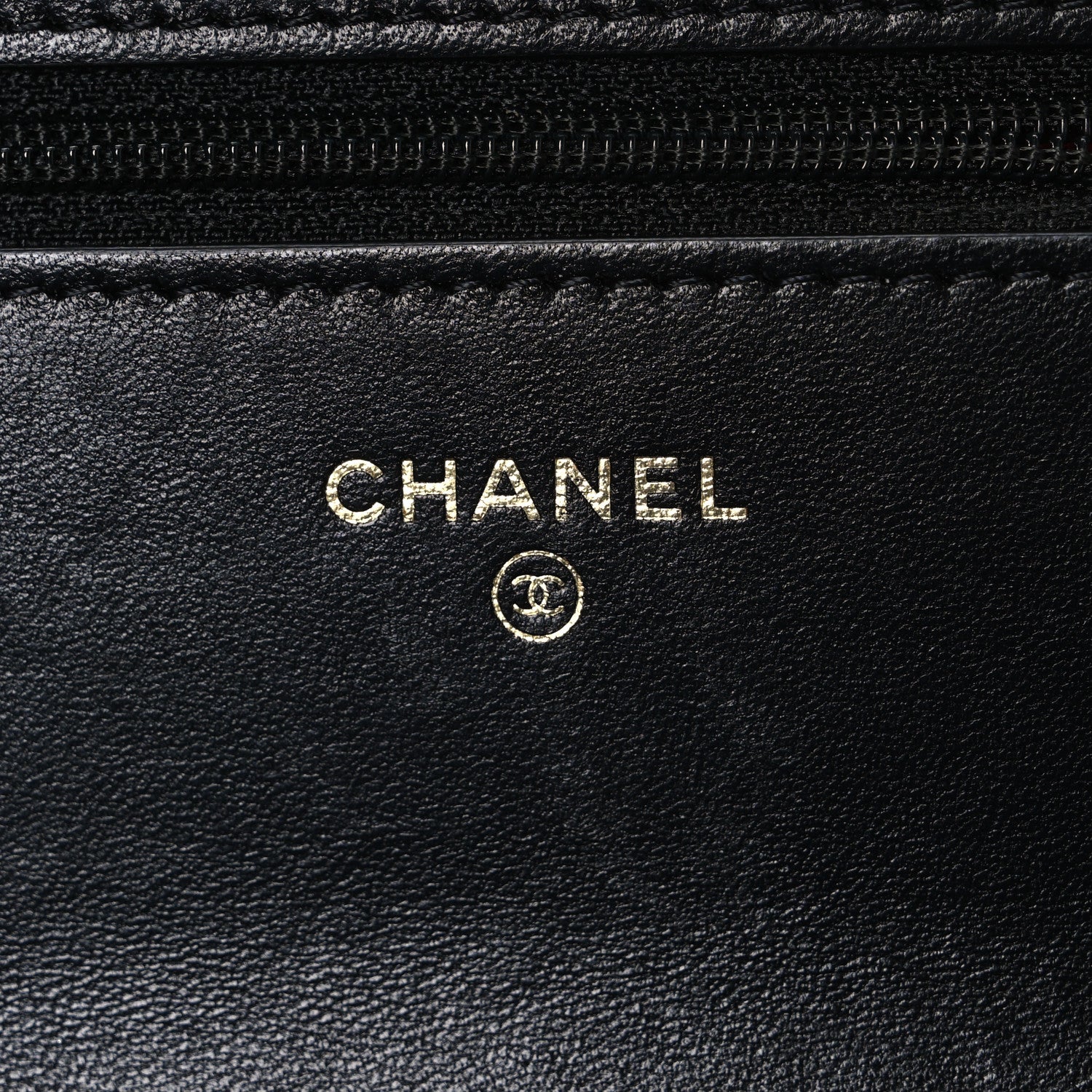 Chanel Lambskin Quilted Chanel 19 Wallet On Chain WOC Black 6 of 11