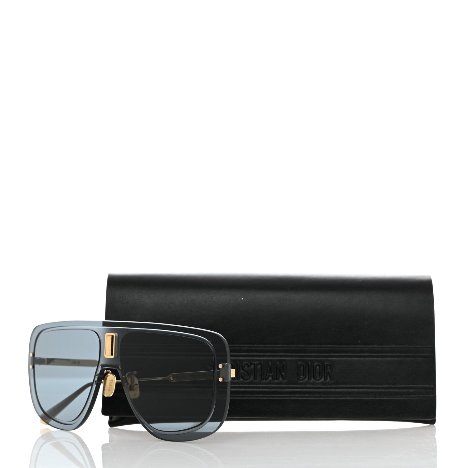 Christian Dior UltraDior Mask Sunglasses Gold Blue 8 of 8