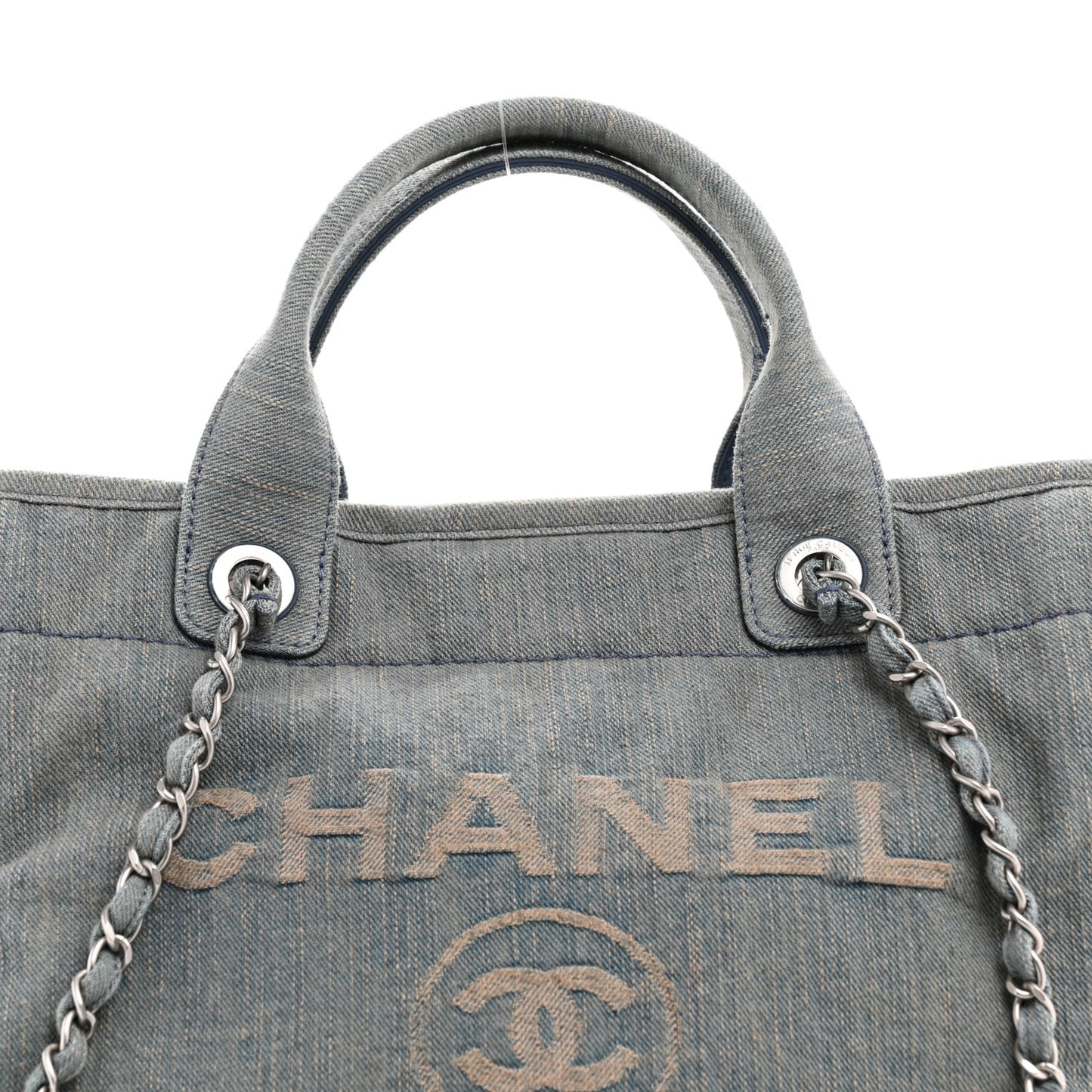Denim Small Deauville Tote Light Blue
