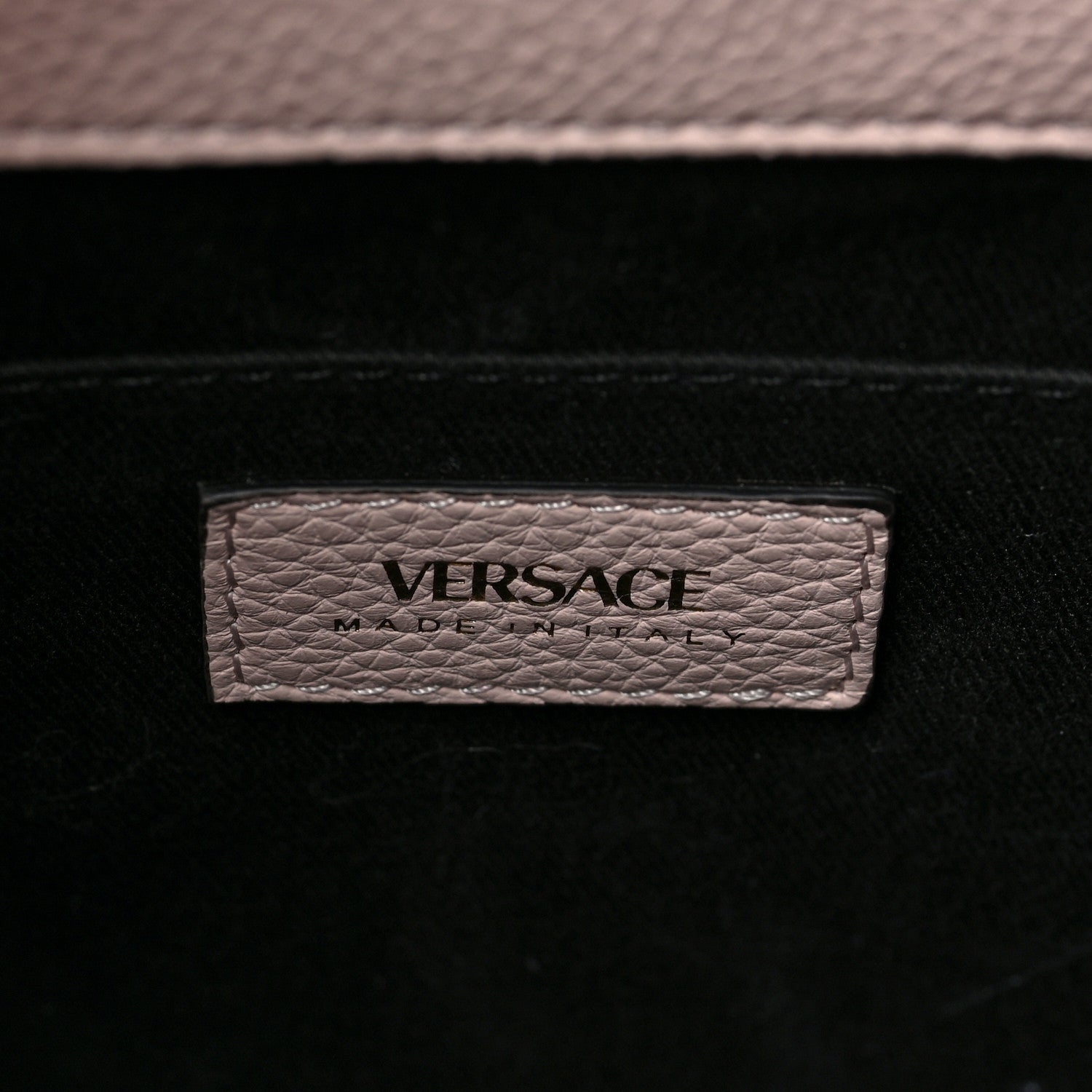 Versace Grainy Calfskin Virtus Top Handle Tote Pink Light Pink 6 of 8