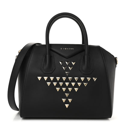 Givenchy Calfskin Triangle Studded Small Antigona Black 1 of 11