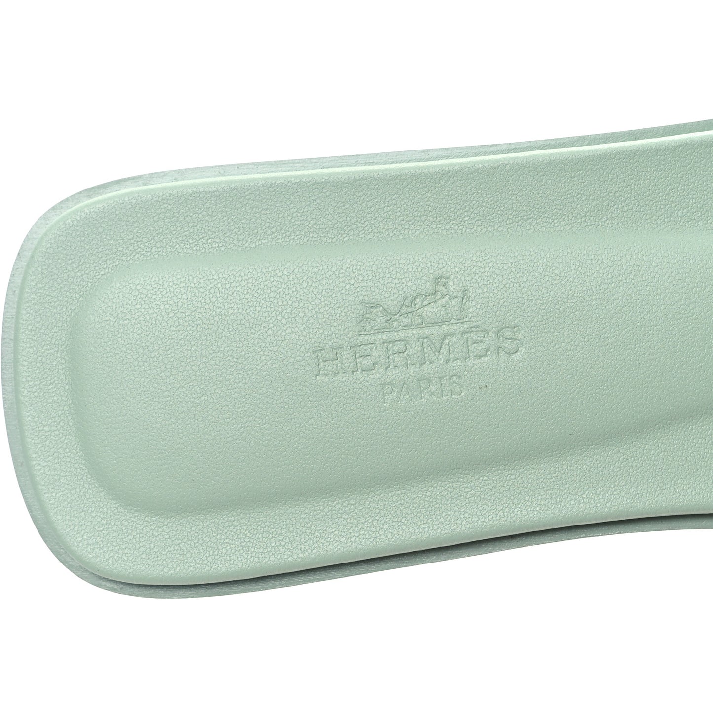 Calfskin Oran Sandals 38.5 Vert D'eau