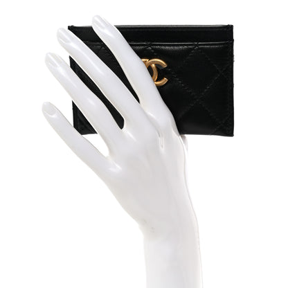 Chanel Caviar Quilted Textured CC Card Holder Black 2 of 9