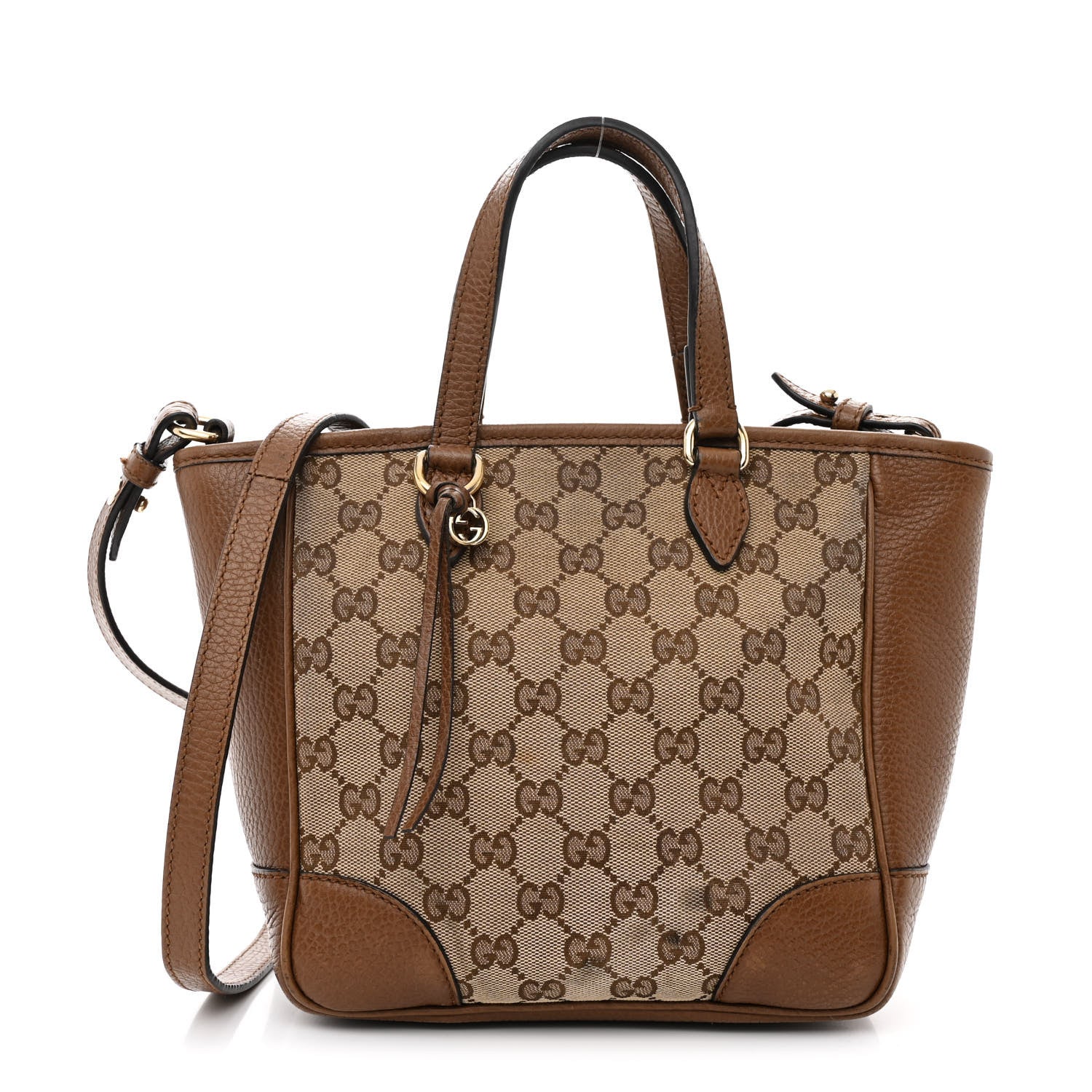 Gucci Monogram Small Bree Tote Beige Tabacco 1 of 12