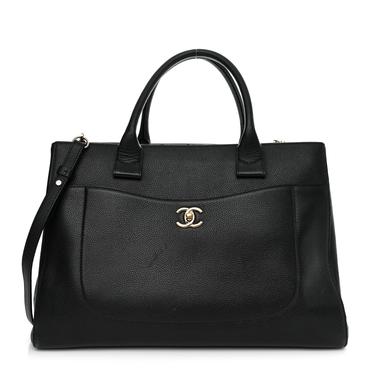 Chanel Grained Calfskin Medium Neo Executive Shopper Tote Black 1 of 15
