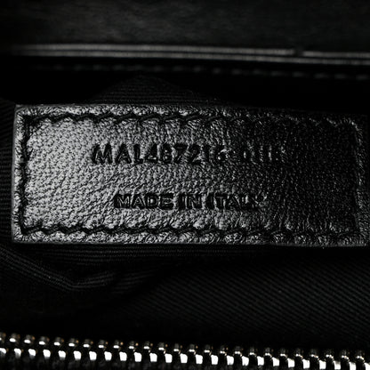 Saint Laurent Calfskin Y Quilted Monogram Medium Loulou Chain Satchel Black 8 of 11