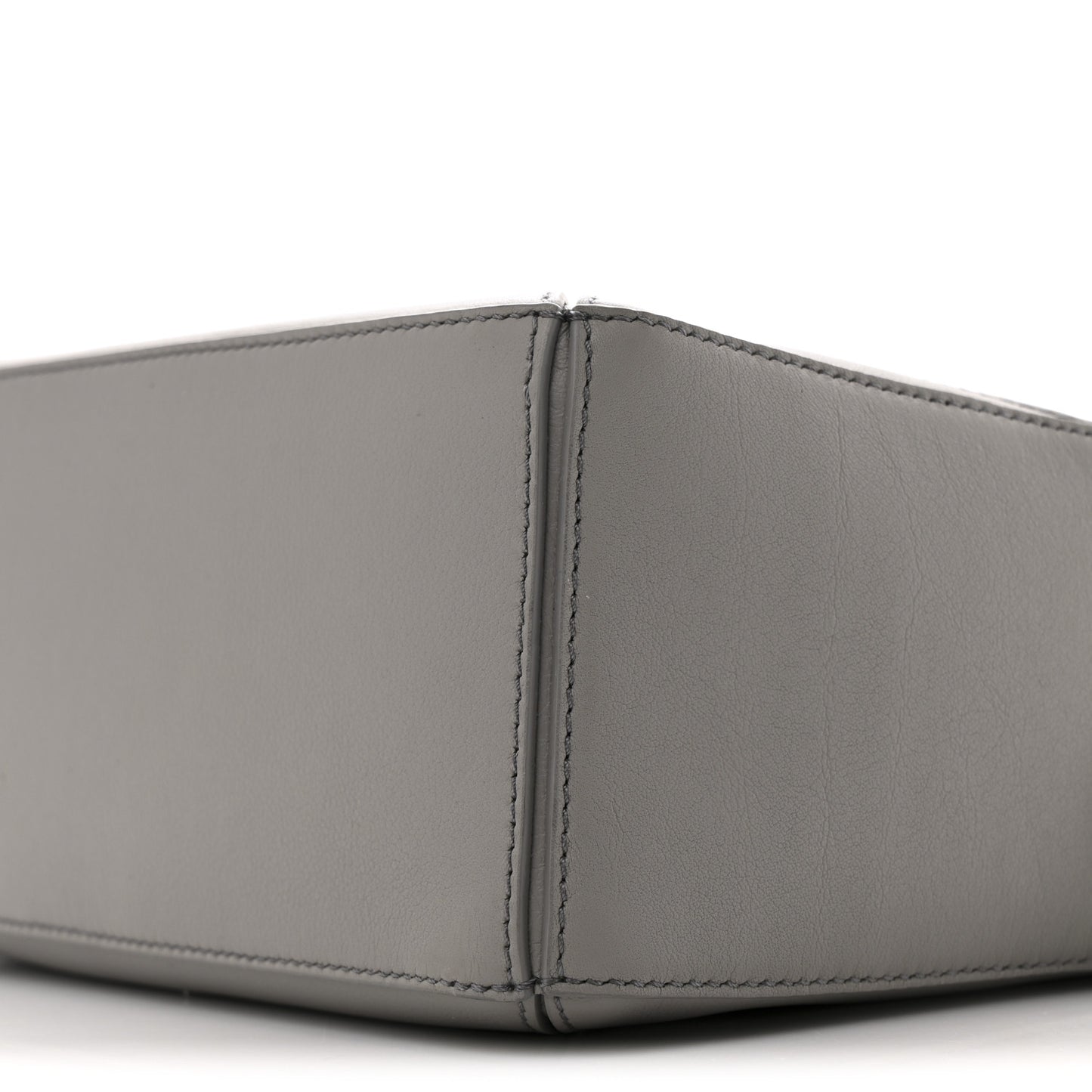 Soft Grained Calfskin Small Puzzle Edge Bag Pearl Grey