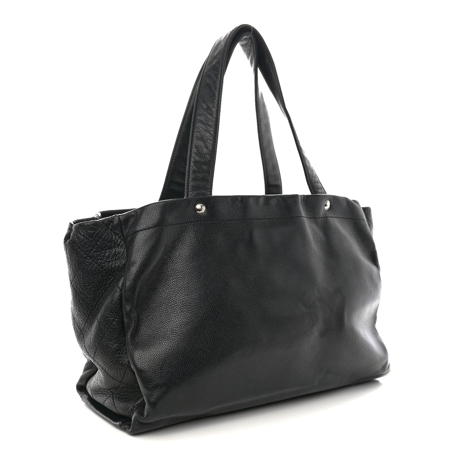 Caviar Executive Cerf Shopper Tote Black