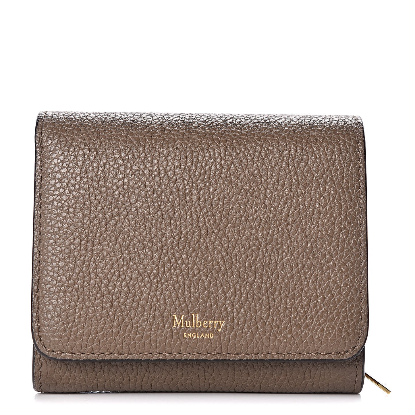 Small Classic Grain Small Continental French Purse Wallet Solid Grey