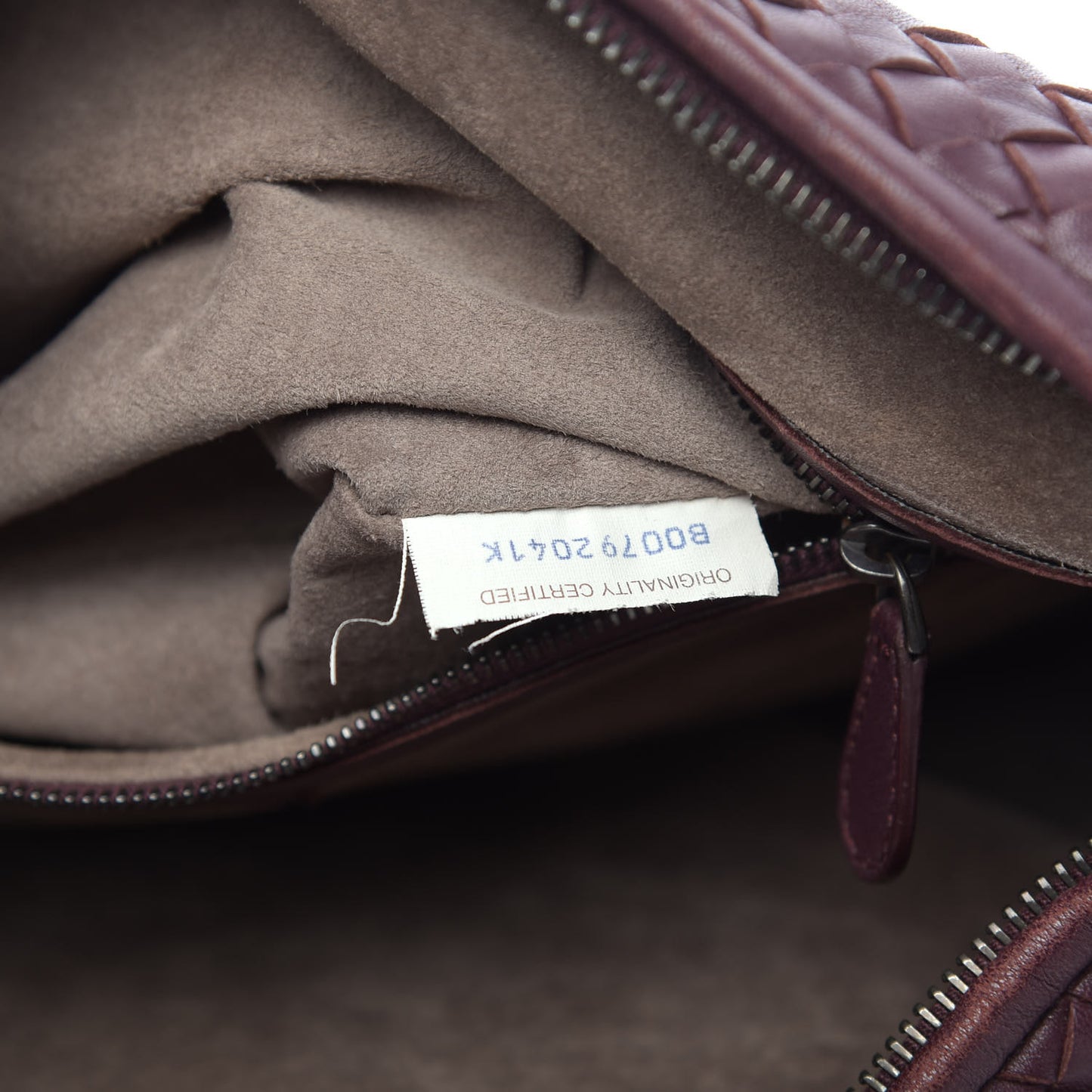 Nappa Intrecciato Large Veneta Hobo Aubergine