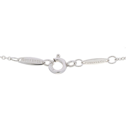 Tiffany Sterling Silver Aquamarine Elsa Peretti Color By The Yard Sprinkle Necklace 4 of 6