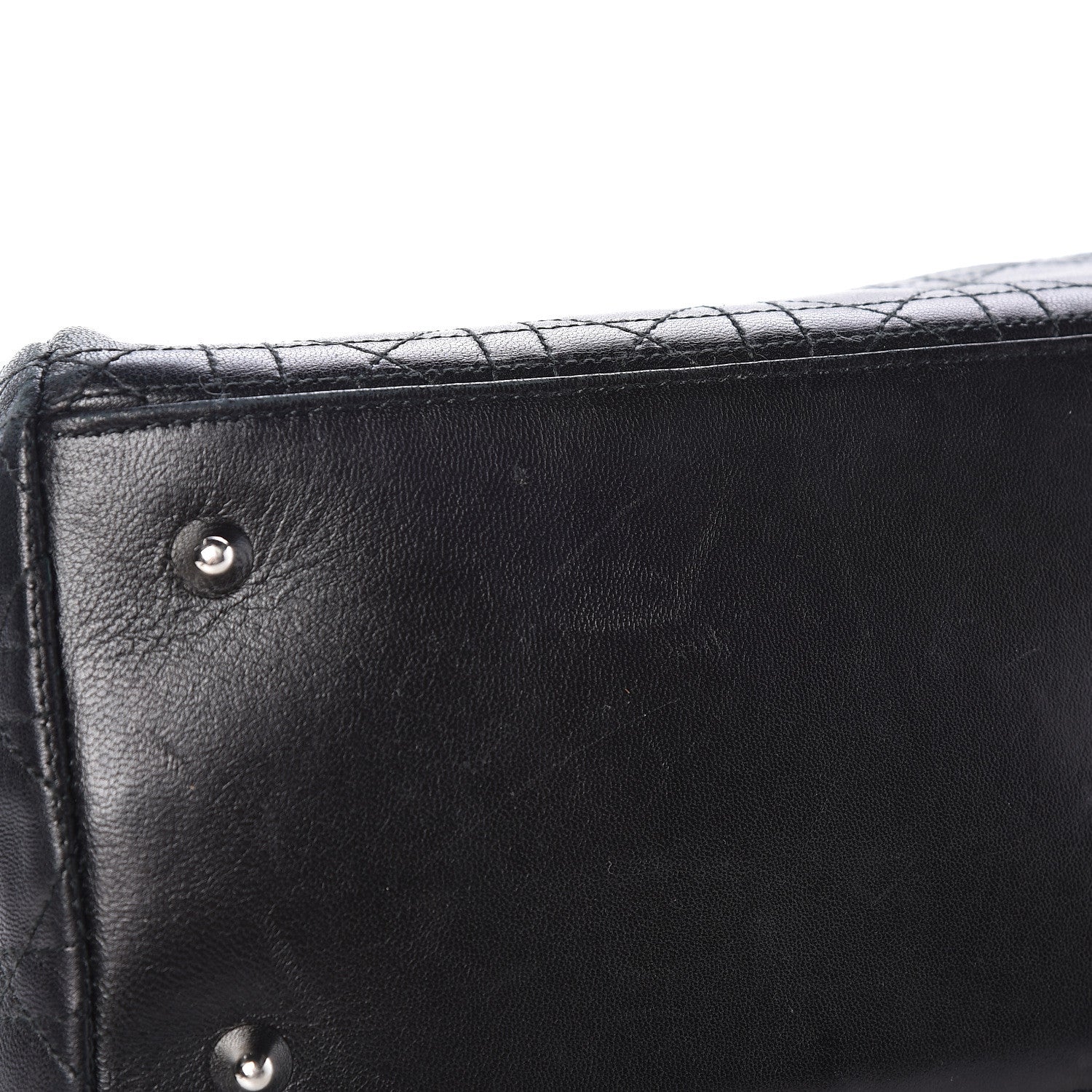 Christian Dior Lambskin Cannage Large Dior Soft Shopping Tote Black 17 of 20