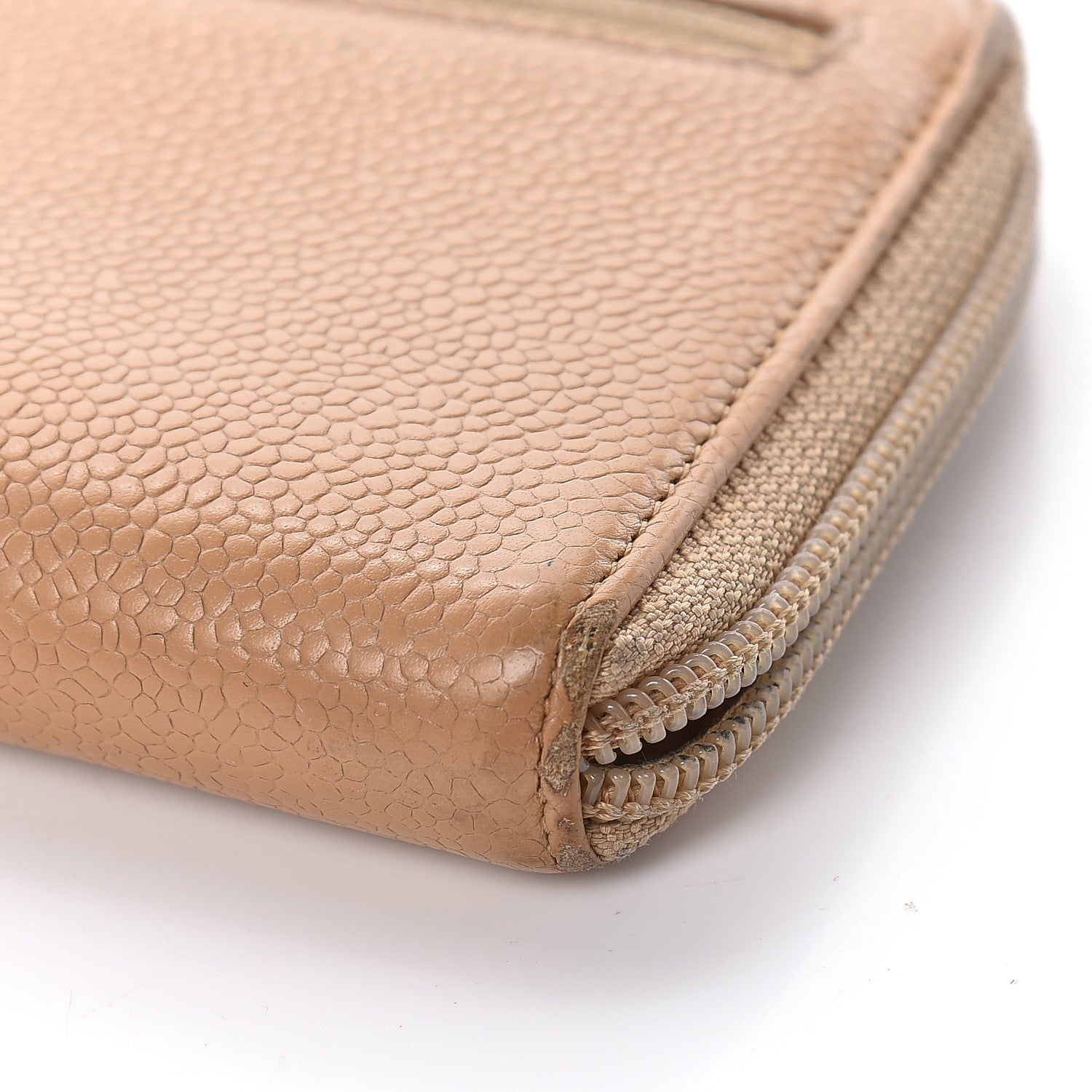 Chanel Caviar Large Timeless CC Zip Around Wallet Beige 12 of 28