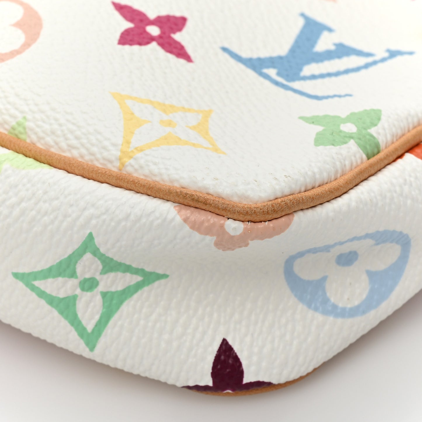 Monogram Multicolor Pochette Accessories White