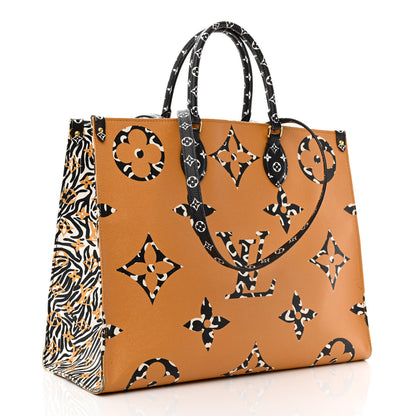 Louis Vuitton Monogram Giant Jungle Onthego GM Ivory 3 of 14