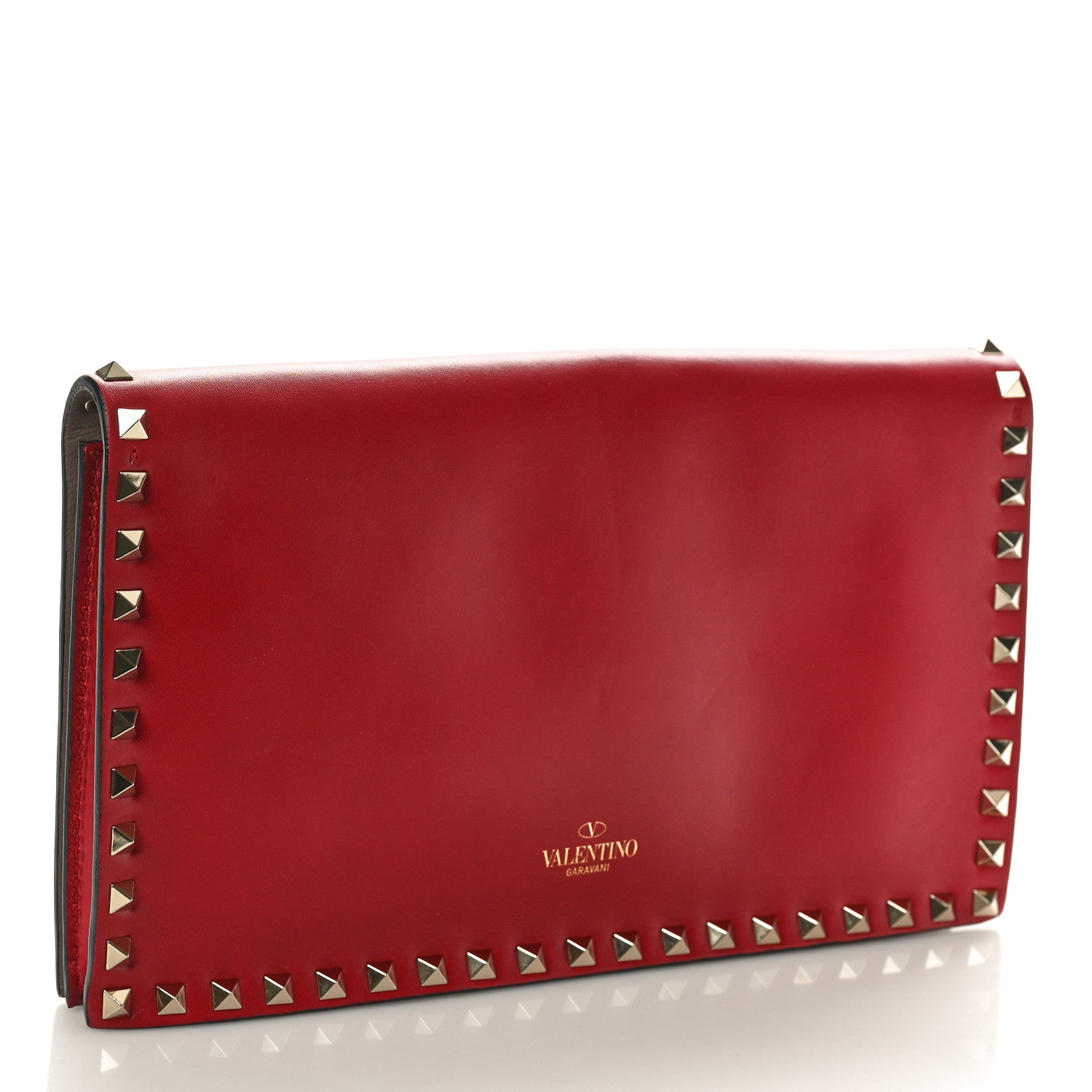 Valentino Garavani Nappa Rockstud Wristlet Clutch Rosso Valentino 3 of 7