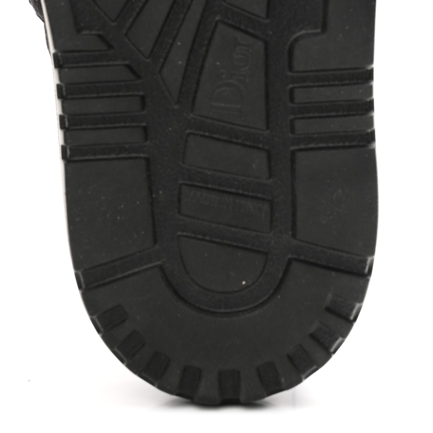 Suede Goatskin Shearling Effect Dioract 10mm Slide Sandals 35.5 Black