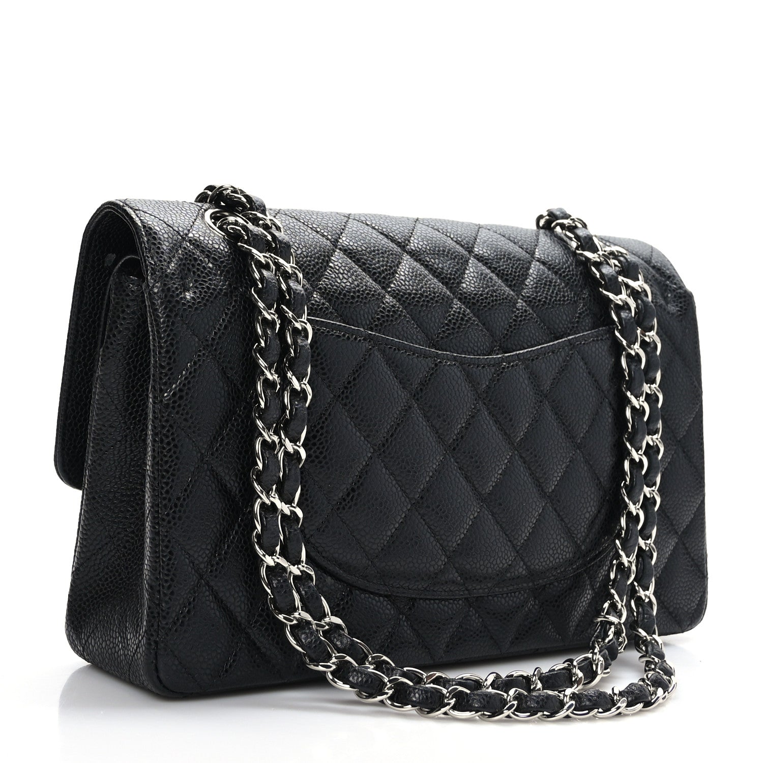 Chanel Caviar Quilted Medium Double Flap Black 3 of 9