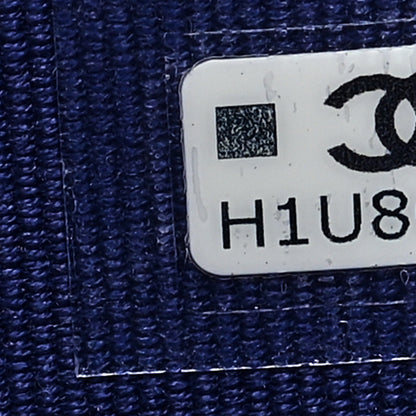 Chanel Lambskin Quilted Zip Card Holder Blue 7 of 7