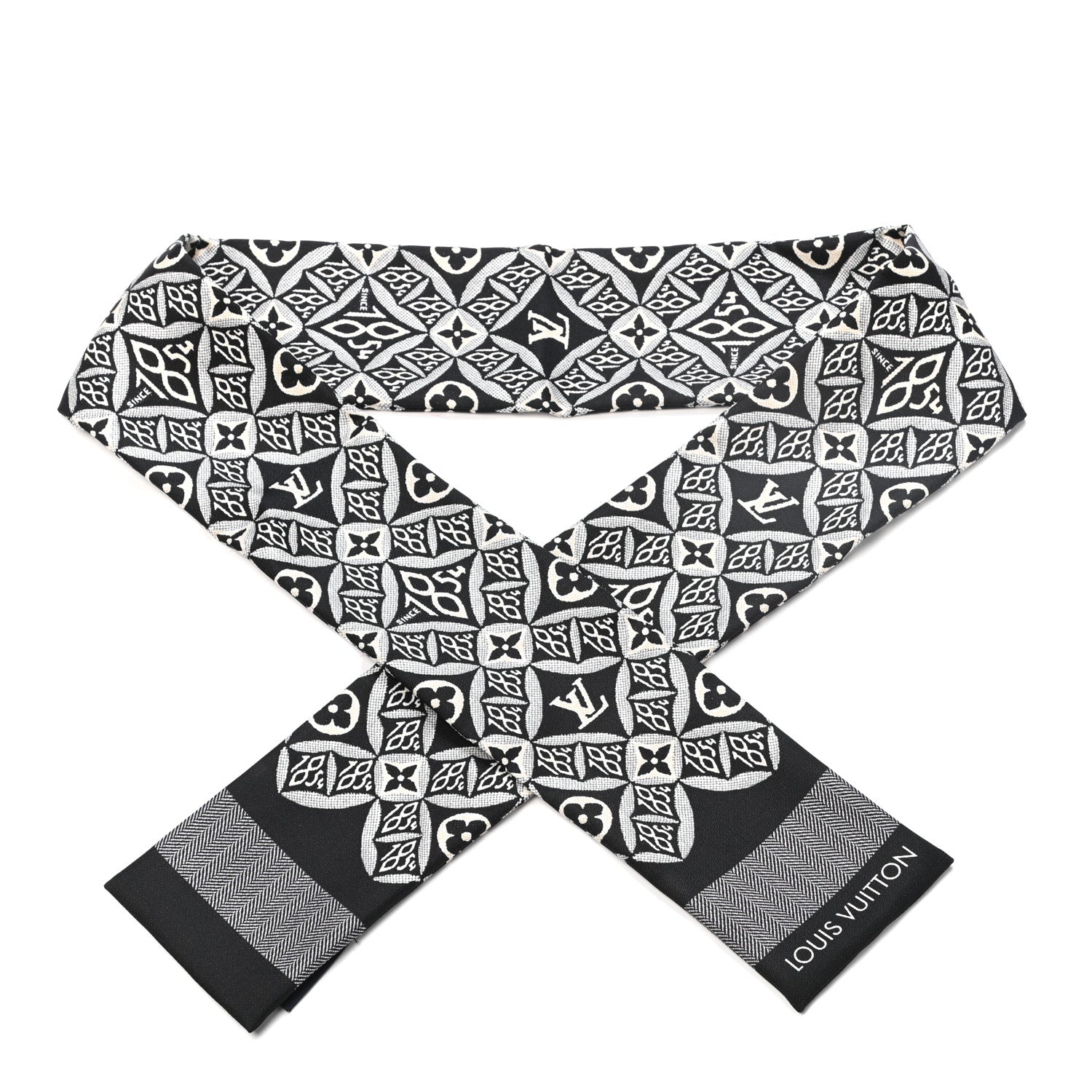 Louis Vuitton Silk Since 1854 Bandeau Gris 1 of 3