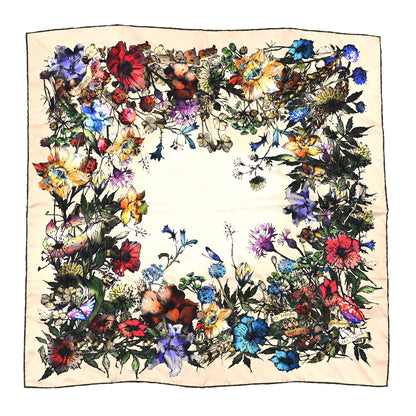 Christian Dior Silk D-Millefiori 70 Square Scarf Pink Multicolor 1 of 3