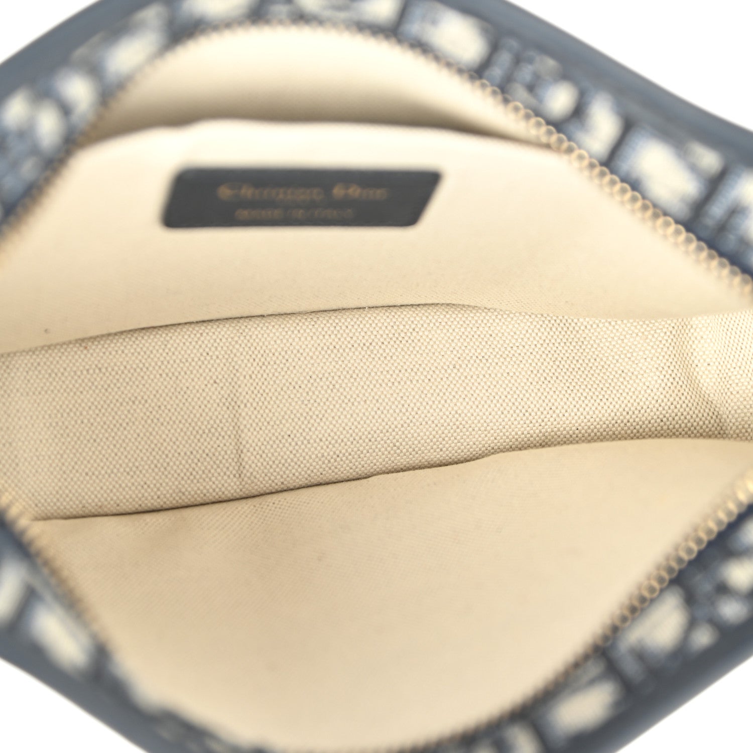 Christian Dior Oblique Diorquake Clutch Blue 6 of 9