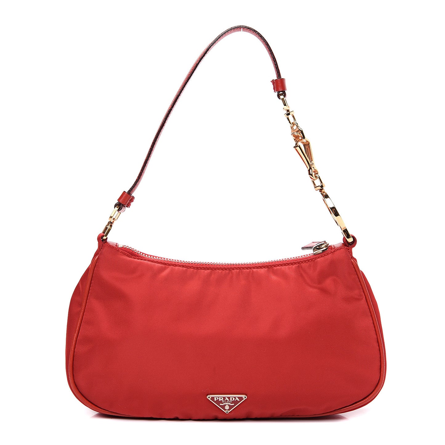Tessuto Nylon Shoulder Bag Rosso