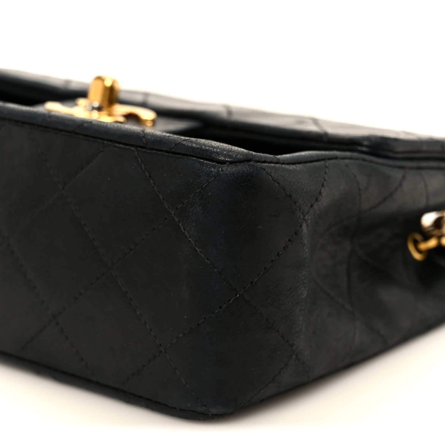 Chanel Lambskin Quilted Mini Square Flap Bag Black 12 of 12