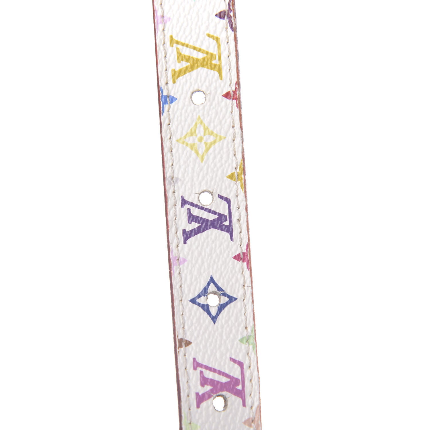 Louis Vuitton Monogram Multicolor Belt 90 36 White 7 of 7