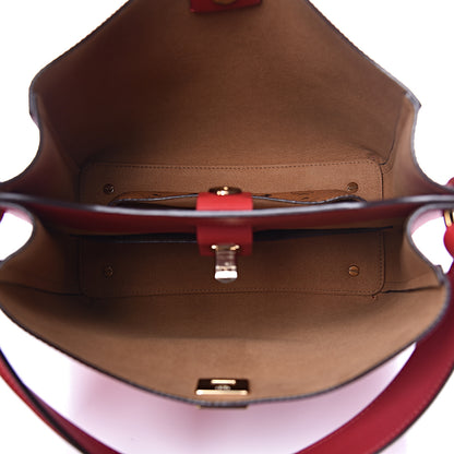 MCM Grained Calfskin Medium Milla Hobo Ruby Red 6 of 11