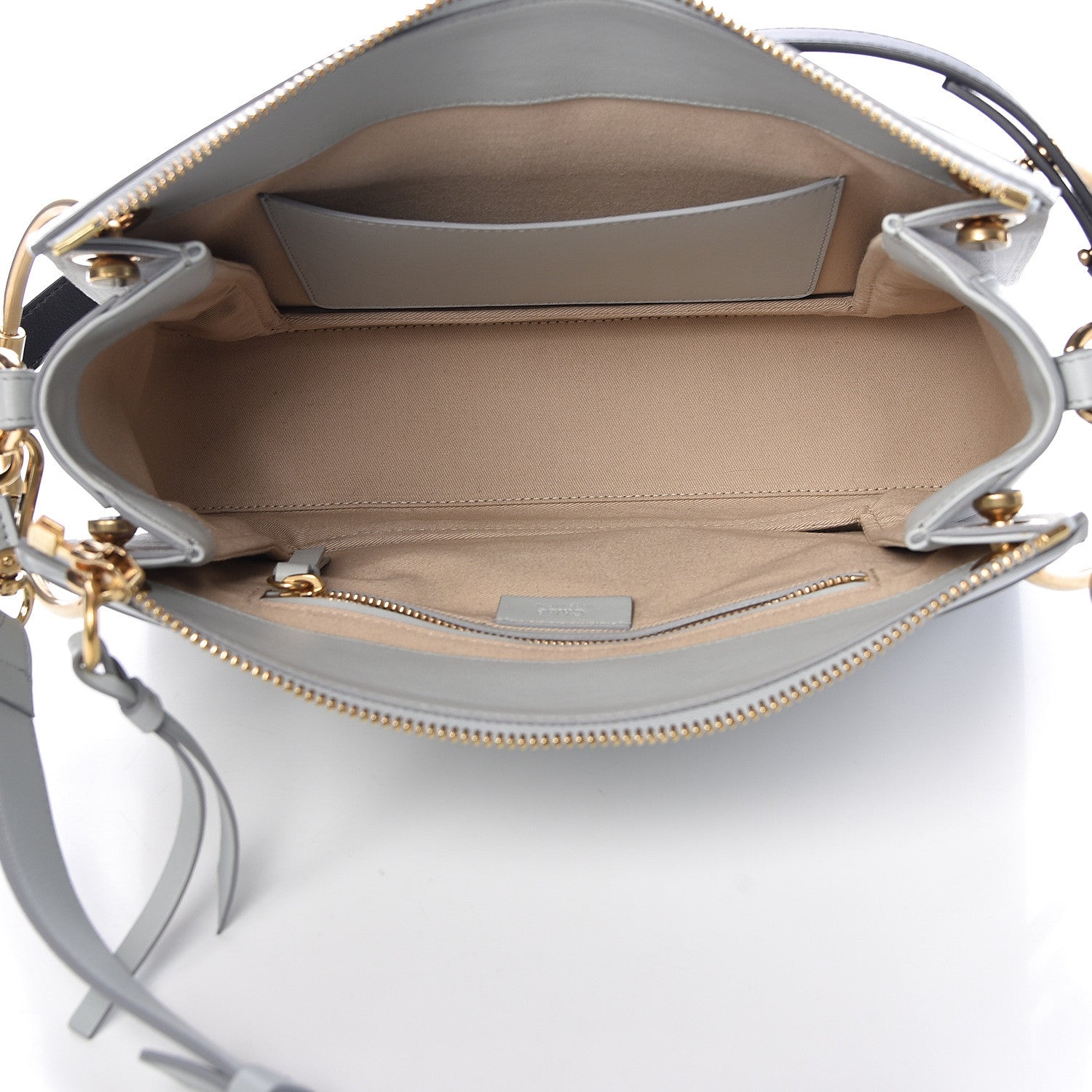 Chloe Calfskin Suede Medium Roy Bag Airy Grey 5 of 13