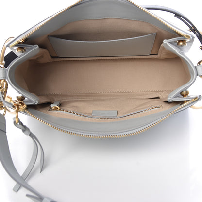 Chloe Calfskin Suede Medium Roy Bag Airy Grey 5 of 13