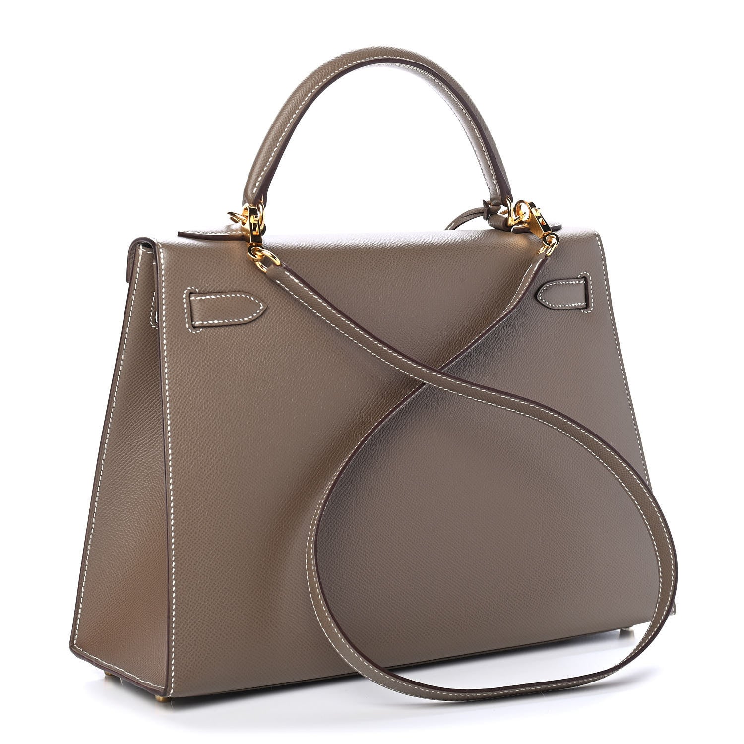Hermes Epsom Kelly Sellier 32 Etoupe 3 of 12