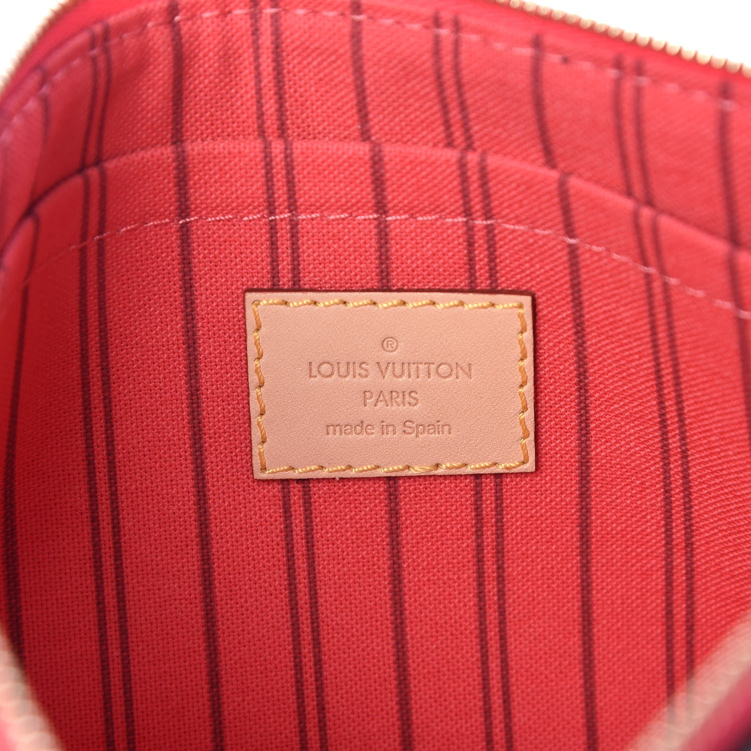 Louis Vuitton Monogram Neverfull MM GM Pochette Grenade 6 of 7