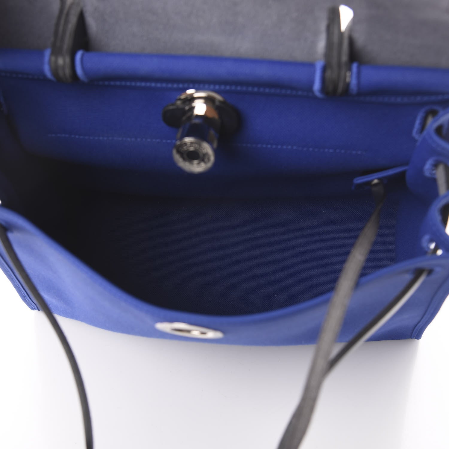 Hermes Toile Vache Hunter Herbag Zip 31 PM Bleu Electrique Bleu Indigo 4 of 7
