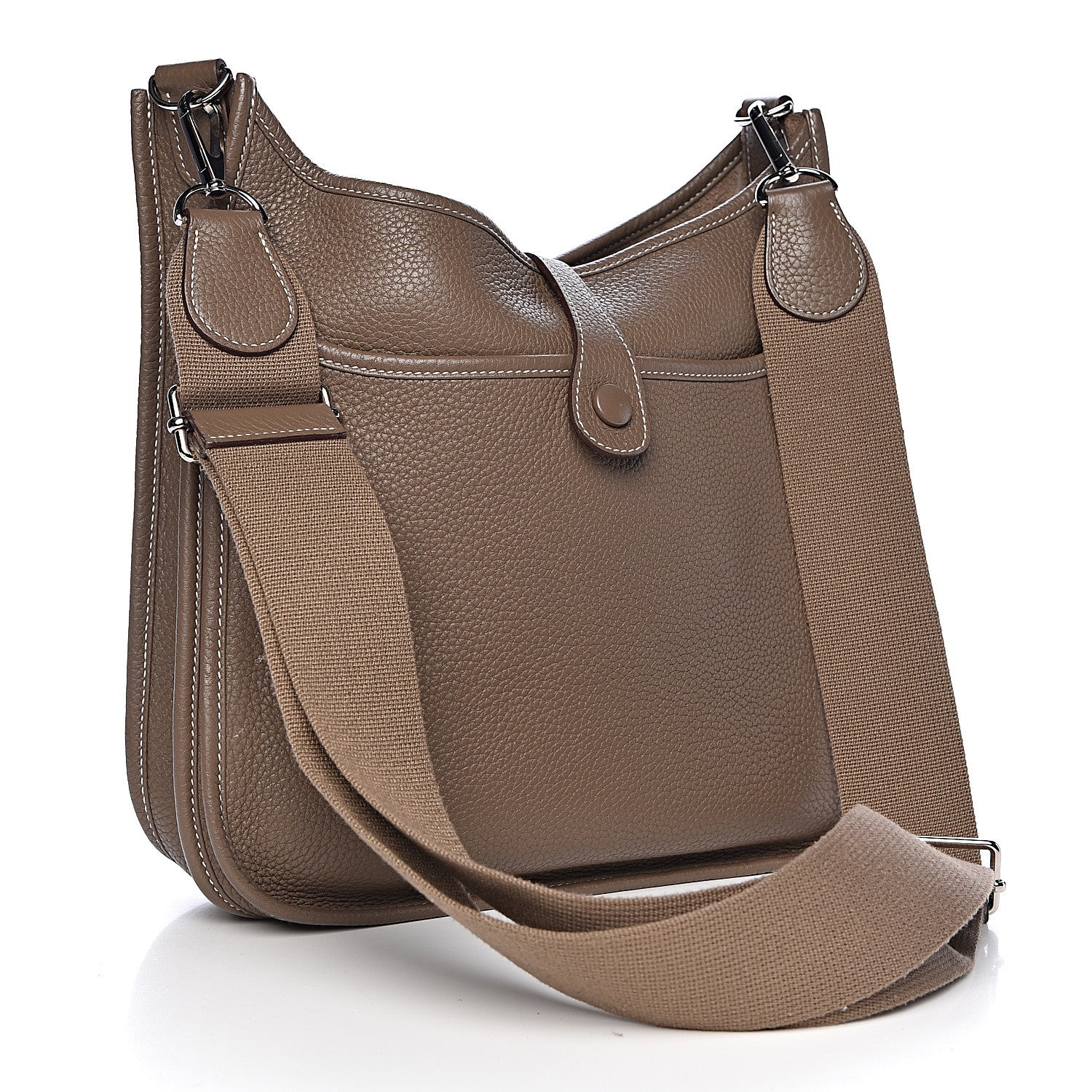 Hermes Taurillon Clemence Evelyne III PM Etoupe 3 of 11