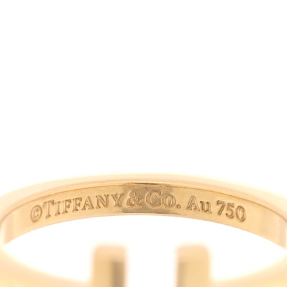 Tiffany 18K Yellow Gold T Square Ring 58 8.5 4 of 4