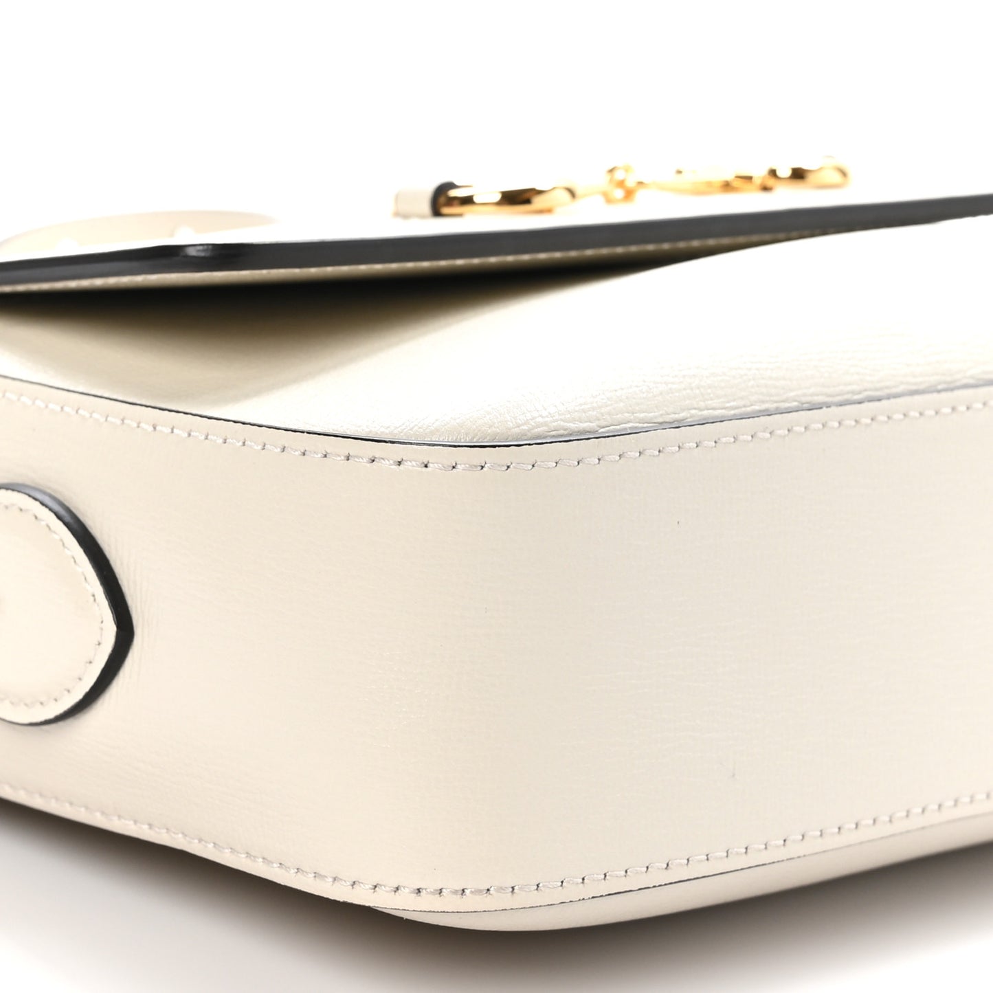 Azalea Calfskin Small Horsebit 1955 Shoulder Bag Mystic White