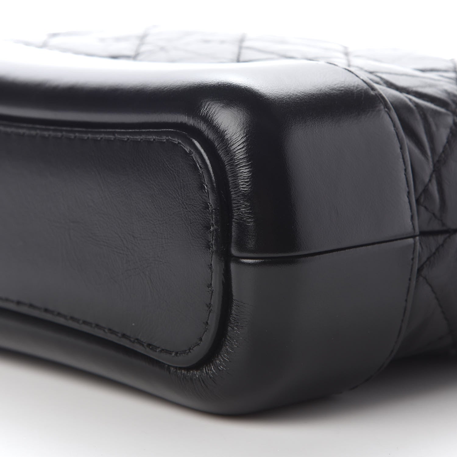 Chanel Aged Calfskin Quilted Small Gabrielle Hobo Black 9 of 9