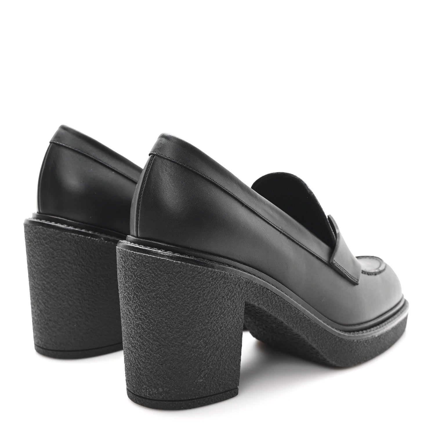 Hermes Calfskin Didi 70 Loafers 38 Black 5 of 9
