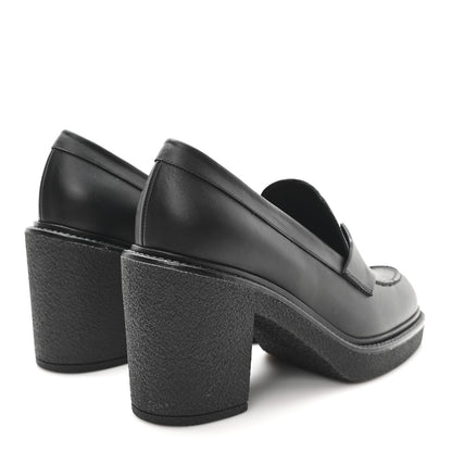 Hermes Calfskin Didi 70 Loafers 38 Black 5 of 9