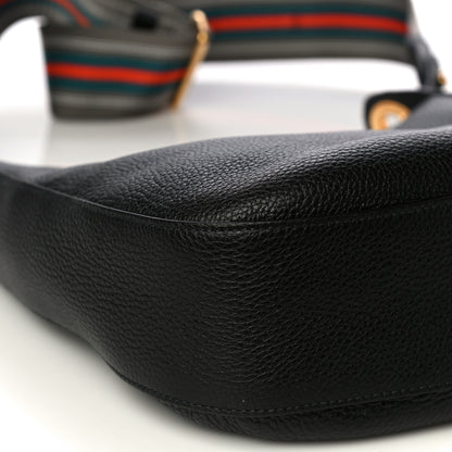 Prada Vitello Phenix Zippered Messenger Hobo Black 6 of 12