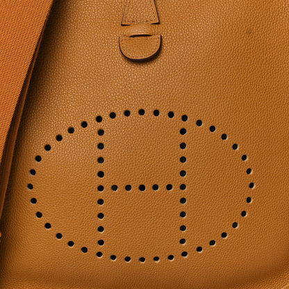 Hermes Taurillon Clemence Evelyne III PM Sesame 7 of 10