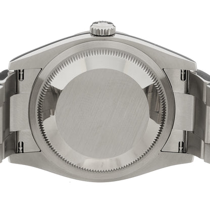 Rolex Stainless Steel 18K White Gold Diamond 36mm Oyster Perpetual Datejust Watch Blue Fluted 126234 4 of 5