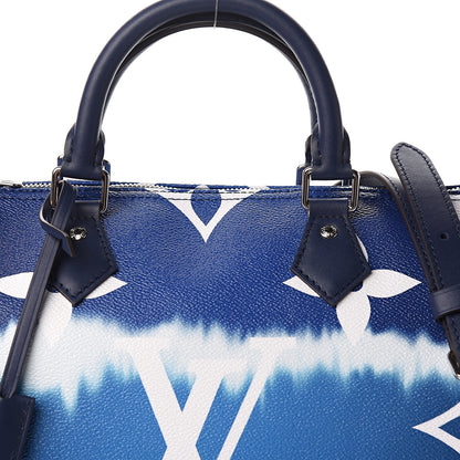 Louis Vuitton Monogram Escale Speedy Bandouliere 30 Blue 9 of 10