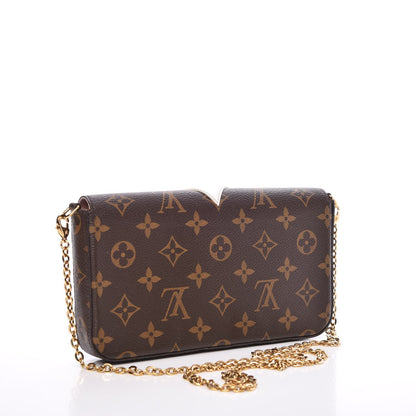 Louis Vuitton Monogram Lovely Birds Pochette Felicie Chain Wallet 3 of 7
