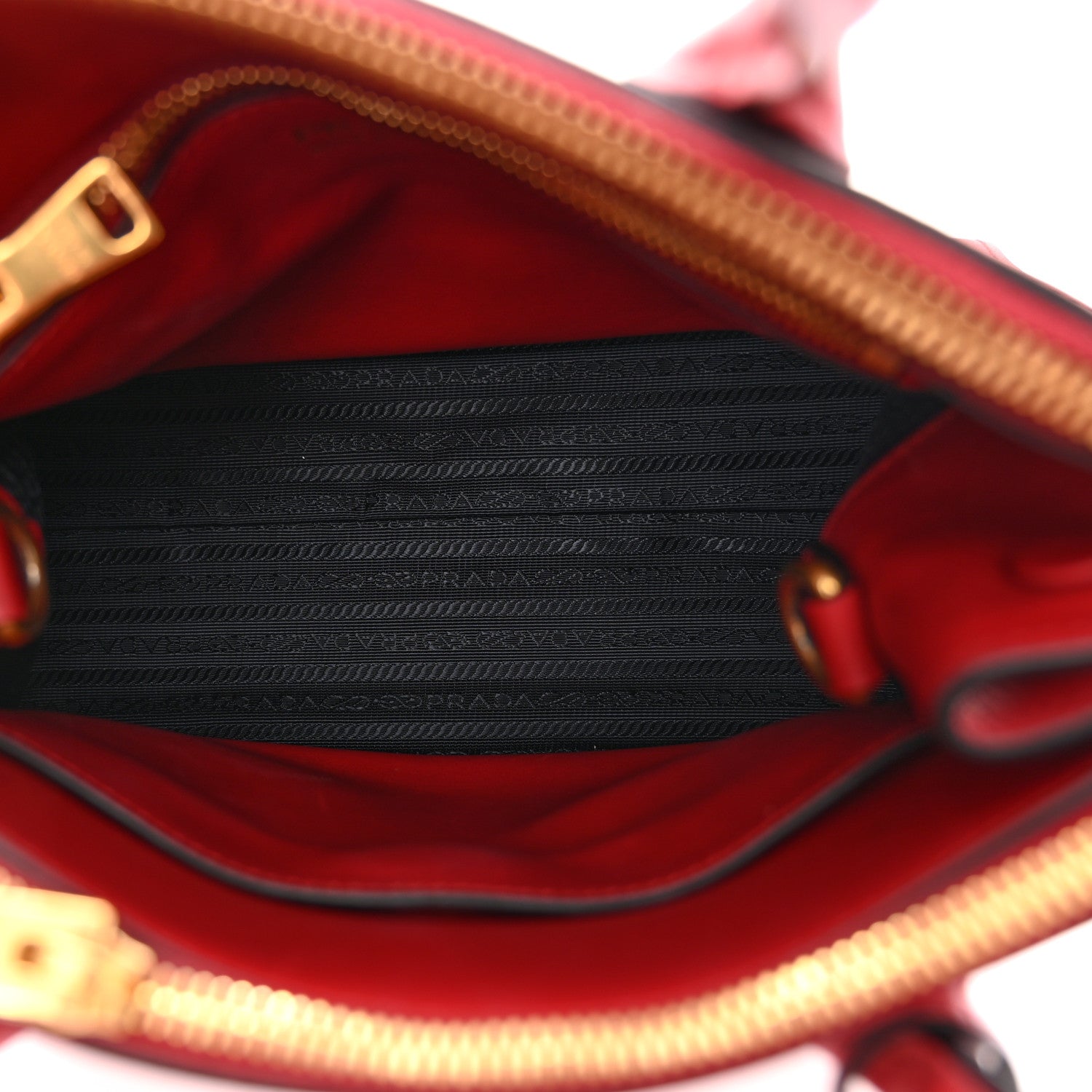 Prada Saffiano City Calfskin Small Paradigme Bag Red 5 of 13