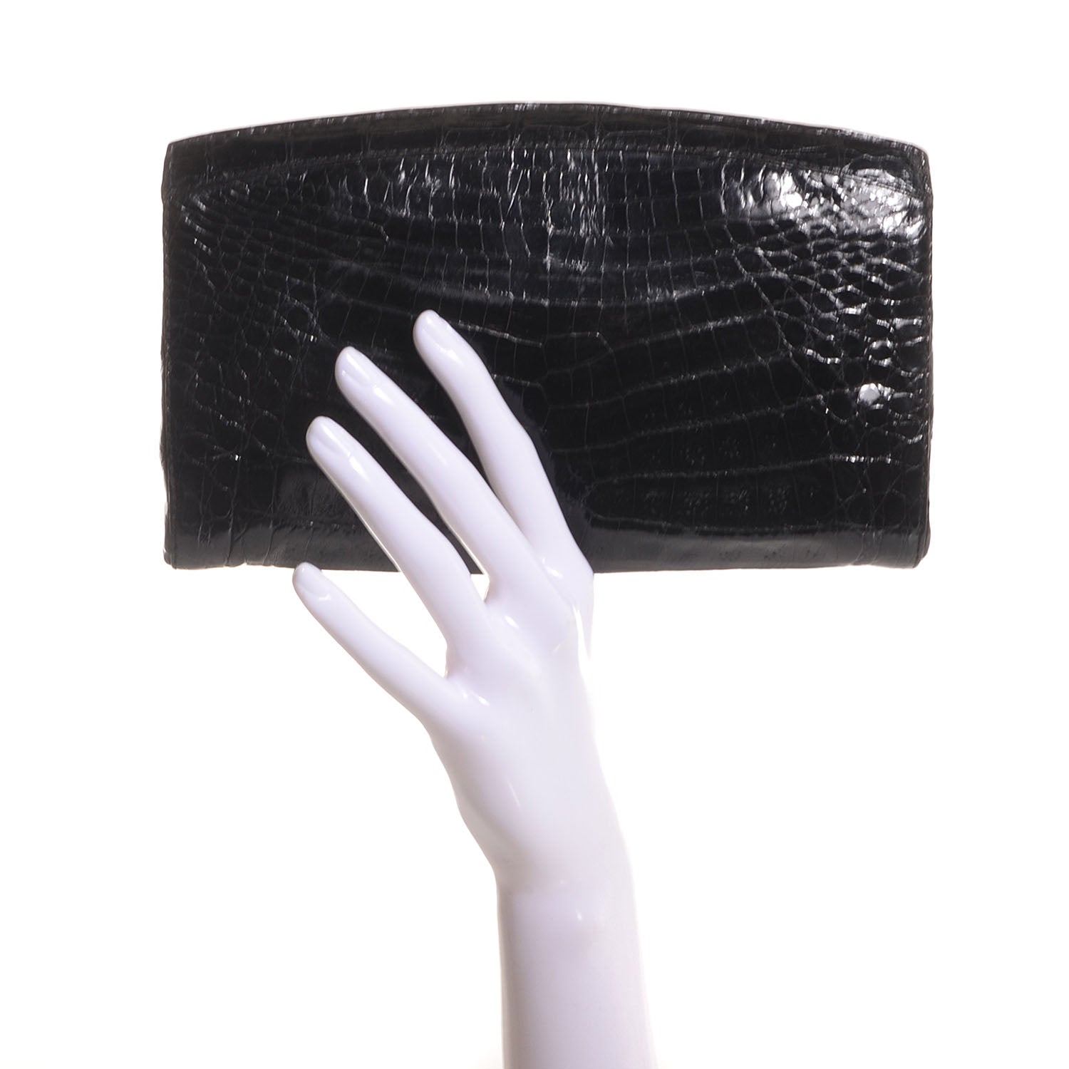 Nancy Gonzalez Crocodile Clutch Black 2 of 8