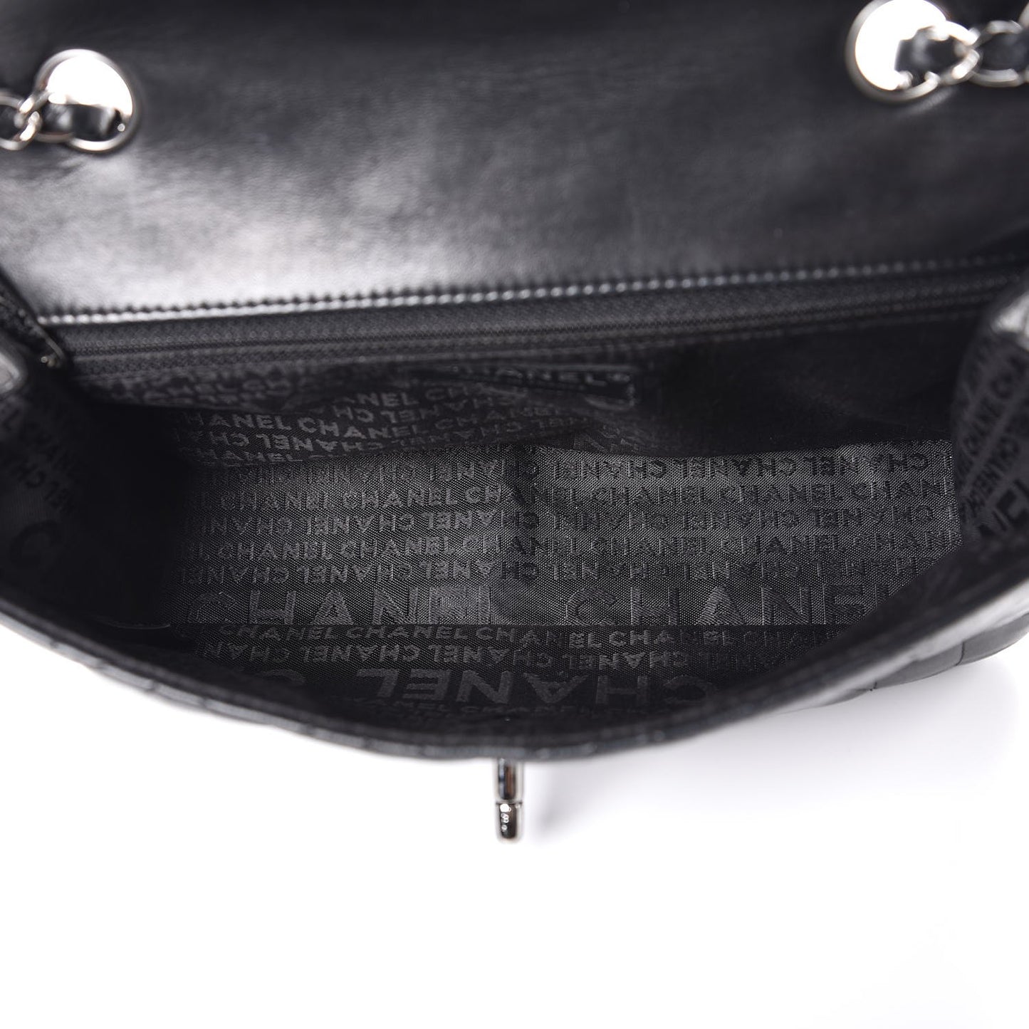 Lambskin Lady Graphic Flap Black