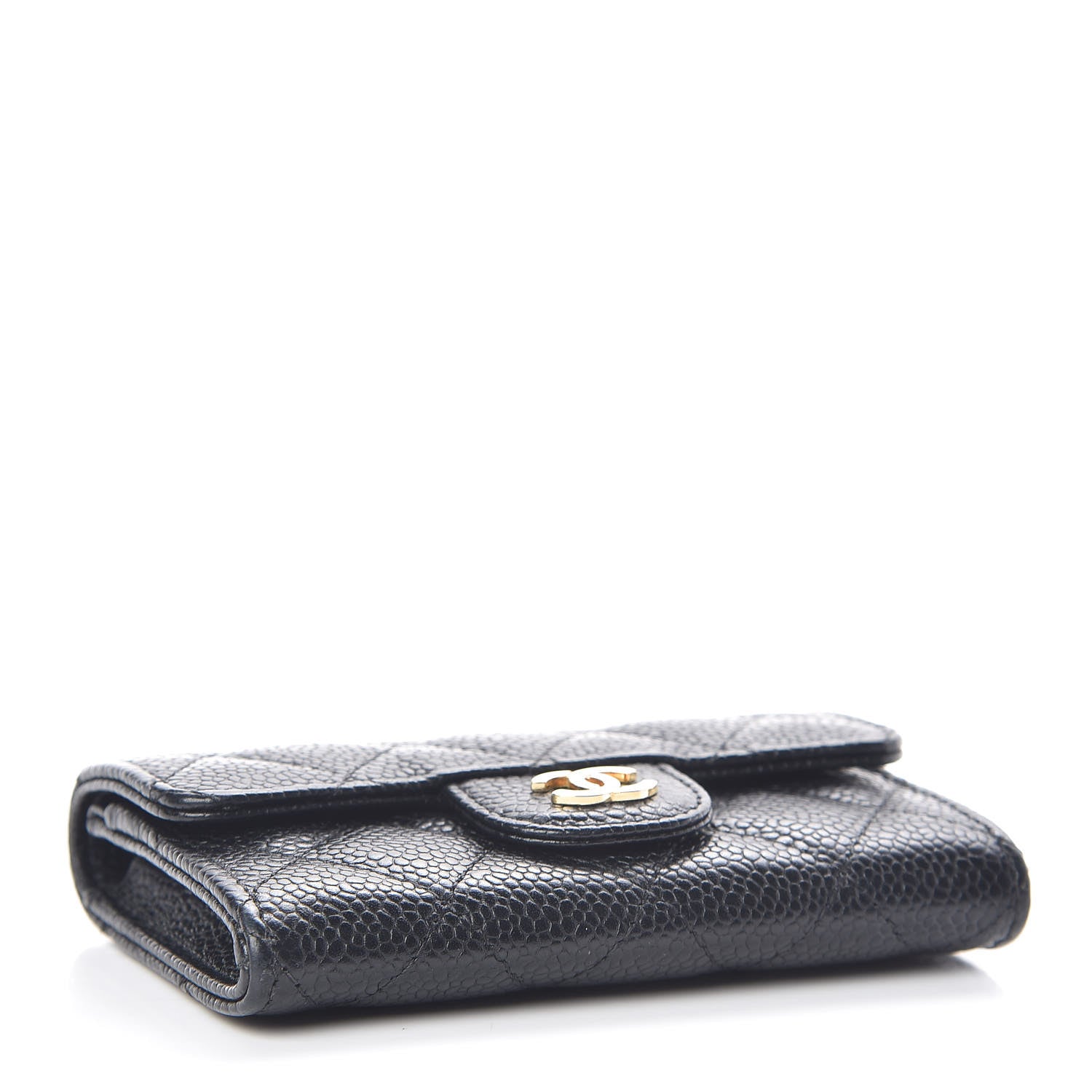 Chanel Caviar Quilted Flap Card Holder Black 4 of 9